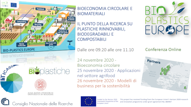 “Plastiche rinnovabili, biodegradabili e compostabili”: Novamont tra gli ospiti del webinar organizzato dal progetto Bio-Plastics Europe